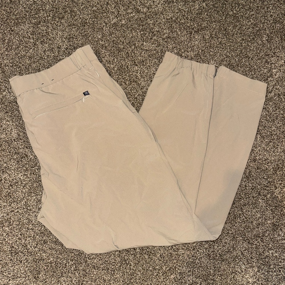 Mizzen+Main Light Khaki Dress Joggers